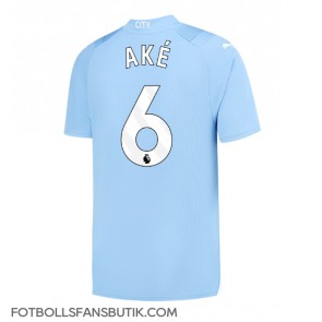 Manchester City Nathan Ake #6 Replika Hemmatröja 2023-24 Kortärmad